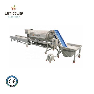 304 in acciaio inossidabile Carrot Destoner Vacuum Packed Line Commercial Potato Dicing Machine