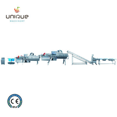 Linea di lavaggio di insalate di frutta e verdura con efficienza di lavorazione di 5000 kg