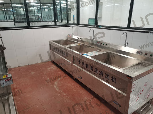 Mini Lavatrice di frutta e ortaggi in acciaio inossidabile con ozono per 200-400 kg/h