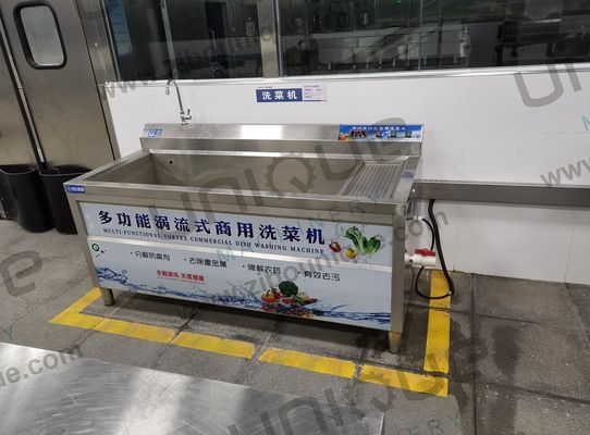 Mini Lavatrice di frutta e ortaggi in acciaio inossidabile con ozono per 200-400 kg/h