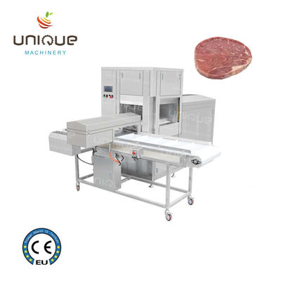 Macchina di pressatura a forma 3D per bistecche di carne bovina surgelata con sistema di funzionamento automatico
