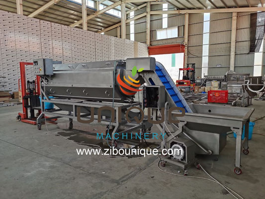 304 in acciaio inossidabile Carrot Destoner Vacuum Packed Line Commercial Potato Dicing Machine