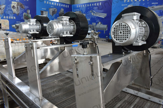 Convogliatore a maglia a rotolo ad aria calda Ventilatori ad alta pressione Asciugatrice d'aria per frutta e verdura