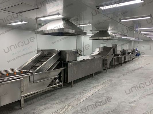 Macchina per lavare e sbiancare cavolfiori di broccoli per la linea di produzione di ortaggi surgelati