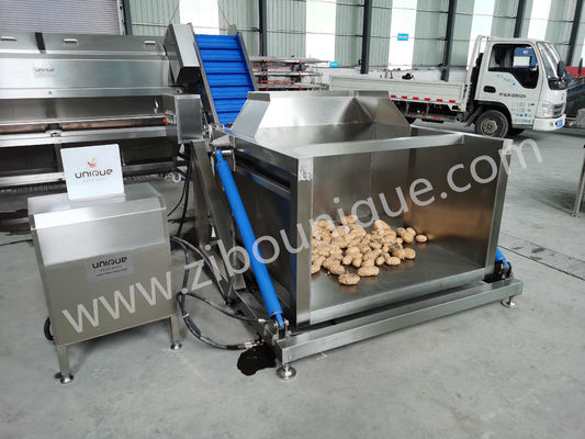 Dumpper idraulico automatico per il carico di frutta e verdura 304 in acciaio inossidabile