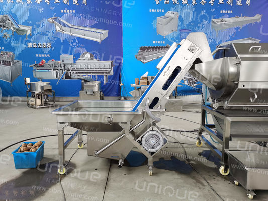 304 in acciaio inossidabile Automatica Lavatrice di patate dolci Yams Peeling linea di produzione