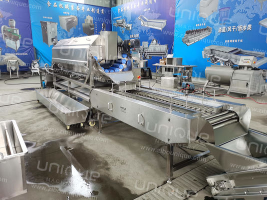 304 in acciaio inossidabile Automatica Lavatrice di patate dolci Yams Peeling linea di produzione