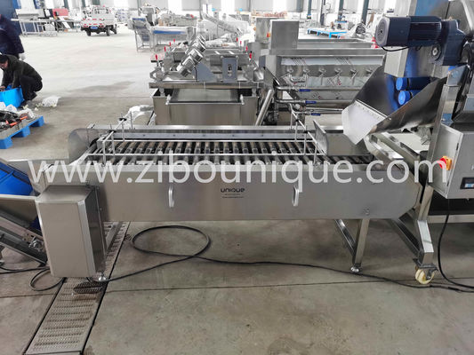 Industria della trasformazione alimentare 4,12 kw Sgrattatore di patate industriale con rullo al carborondone