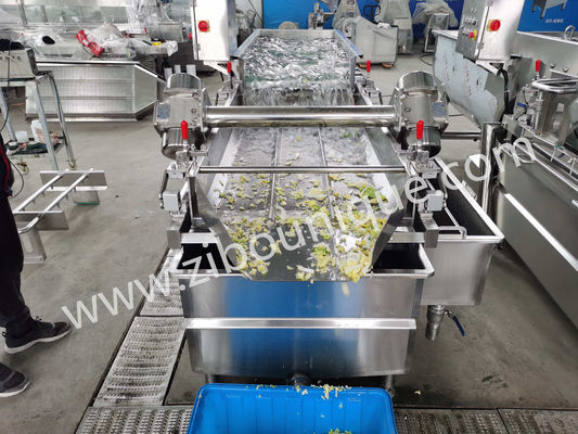 Lavatrice di insalata in acciaio inossidabile 304 con potenza 4,26 kW e certificato CE