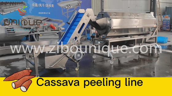 Macchina rotante per pelare il ravanello di patate dolci con produzione automatica