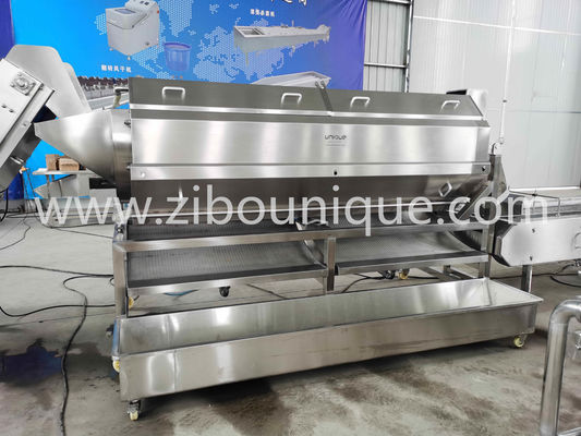 Hotels' Top Pick Automatic Continuous Brush Potato Peeling Line con capacità di 1040 KG